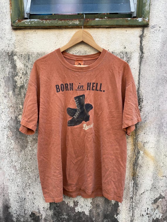 Danner, Vintage 90s Danner boots promo tshirt
