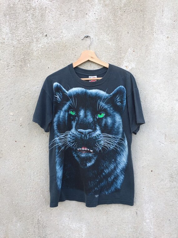 Vintage 90’s Black Panther t shirt / vintage Anima