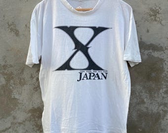 Rare!! Japanese Band X-JAPAN World Tour Live in Yokohama Tee Shirt