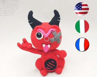 Scarlet Crochet Monster Amigurumi Tutorial (PDF Pattern)