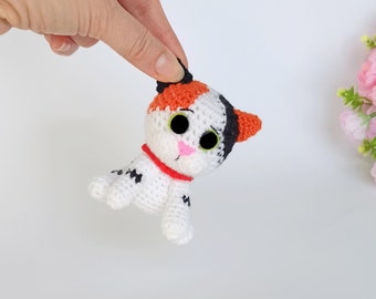 Tricolor Cat Crochet Pattern, Amigurumi Tutorial PDF in English, Instant Download Calico Cat Pattern