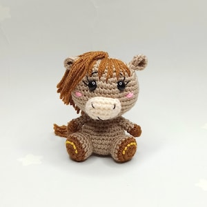 Little Amigurumi Horse Crochet Chart PDF English, Crochet Instructions, Instant Download amigurumi horse pattern