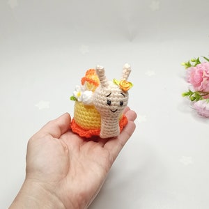 Snail crochet pattern. Pattern in English instant download, PDF crochet pattern, amigurumi cupcake , Crochet Snail Plush image 6
