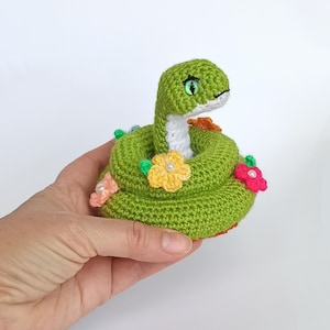 Green Snake Crochet Pattern, Amigurumi Crochet Pattern in PDF Format - Instant Download in English
