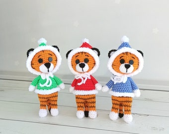 Crochet tiger pattern PDF, Tiger crochet pattern, animal toys Crochet pattern, Animal crochet pattern, Simple English crochet pattern