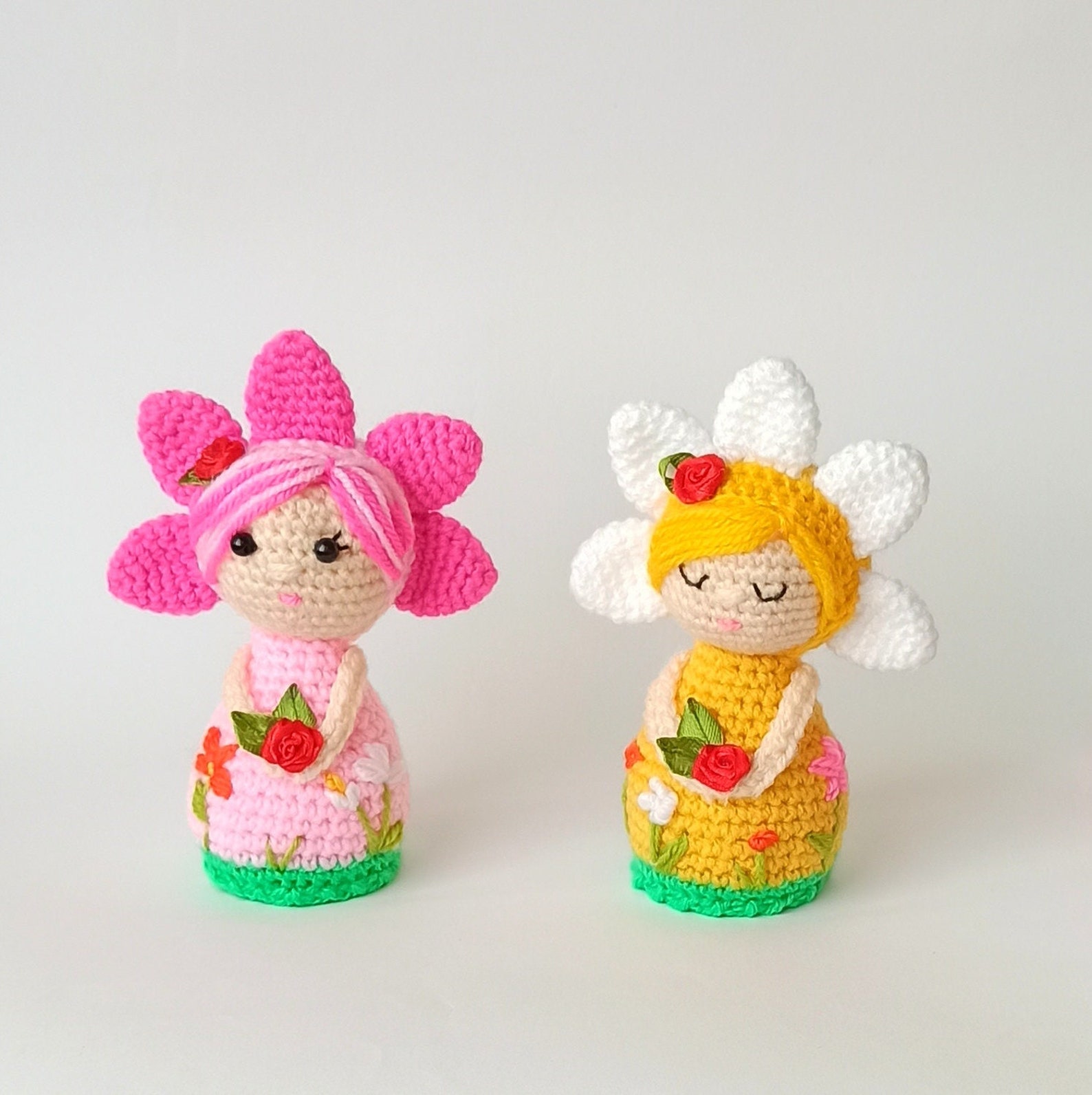 Crochet Flower Fairy in PDF Format in English Flower Crochet Etsy