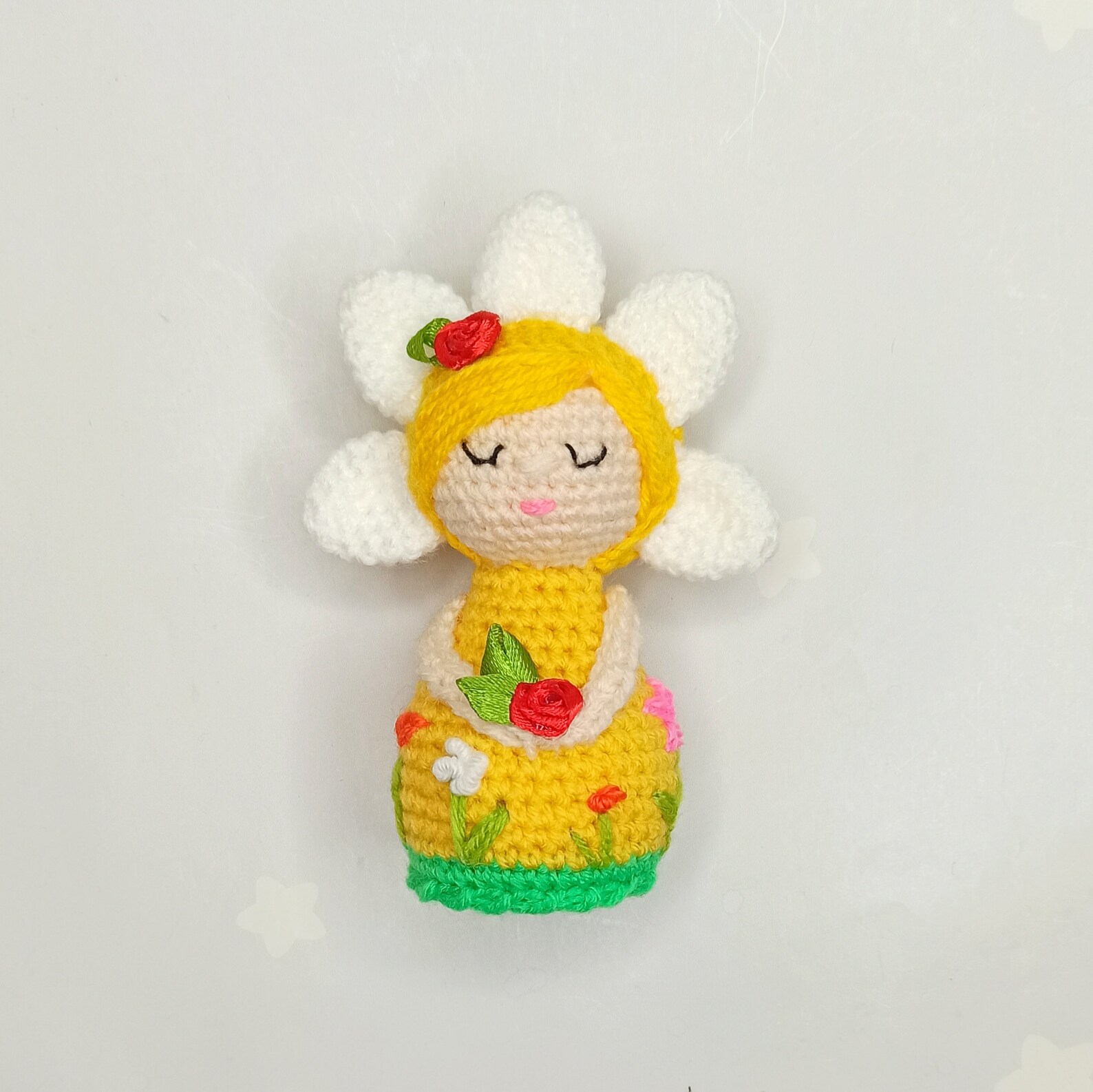 Crochet Flower Fairy in PDF Format in English Flower Crochet Etsy
