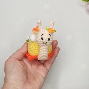 Snail crochet pattern. Pattern in English instant download, PDF crochet pattern, amigurumi cupcake , Crochet Snail Plush image 4