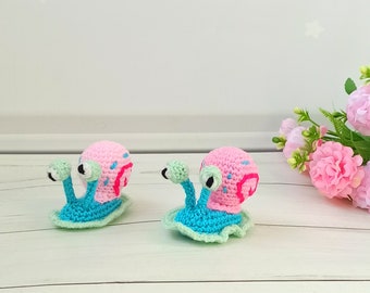 Modèle au crochet, escargot amigurumi, animal en peluche (Modèle PDF)