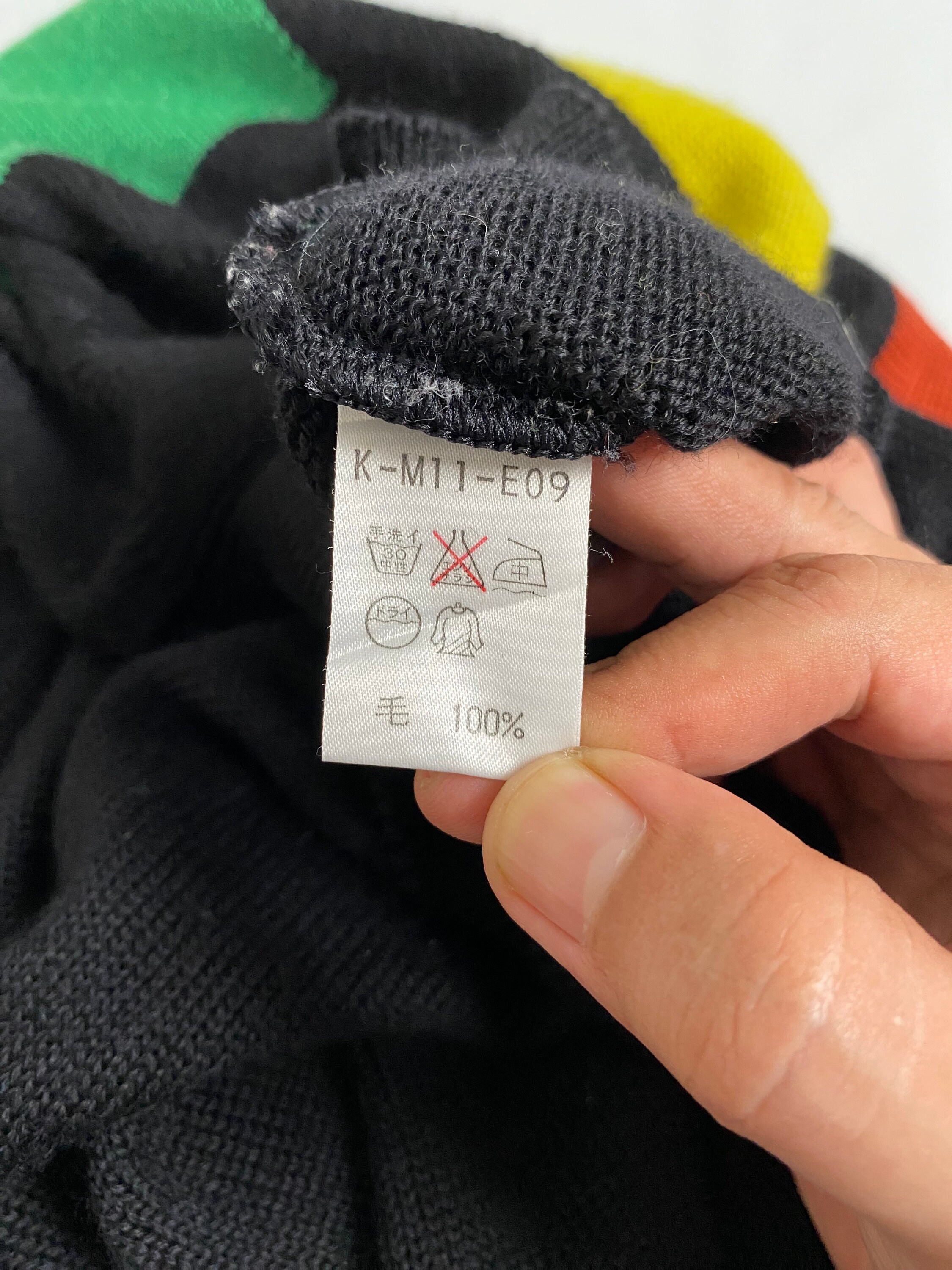 Vintage Rare Kansai Sports Project Mens Multicolor Knitwear