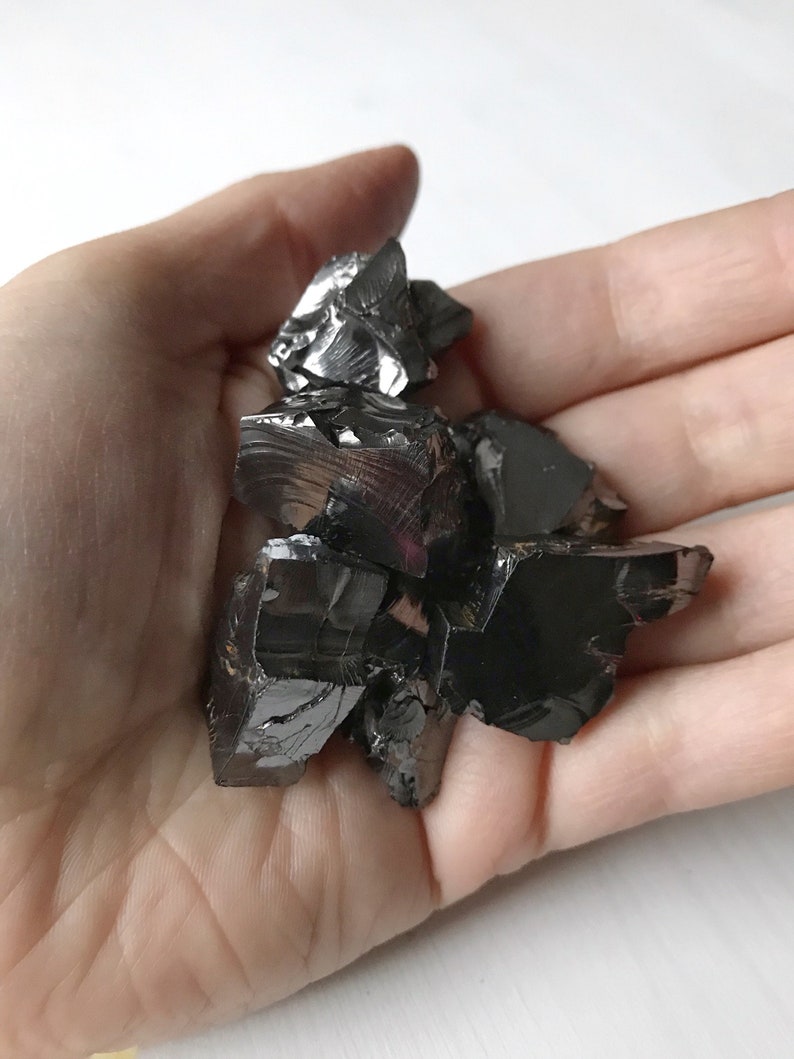 ELITE shungite crystals 510 grams 0.170.35 oz raw Etsy