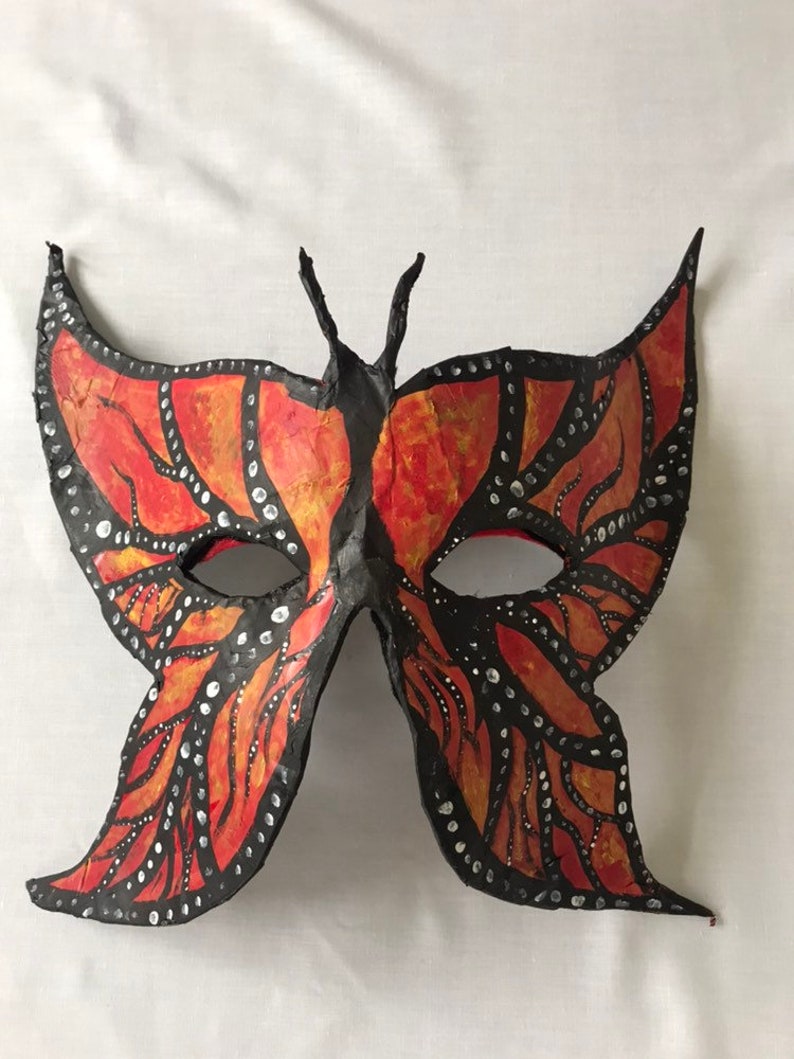 Queen Butterfly Masquerade Mask ~Festival ~Pride ~Ladies ~Mens ~summer ~costume ~cosplay ~mardi gras ~ spirit animal ~winged ~ fancy dress