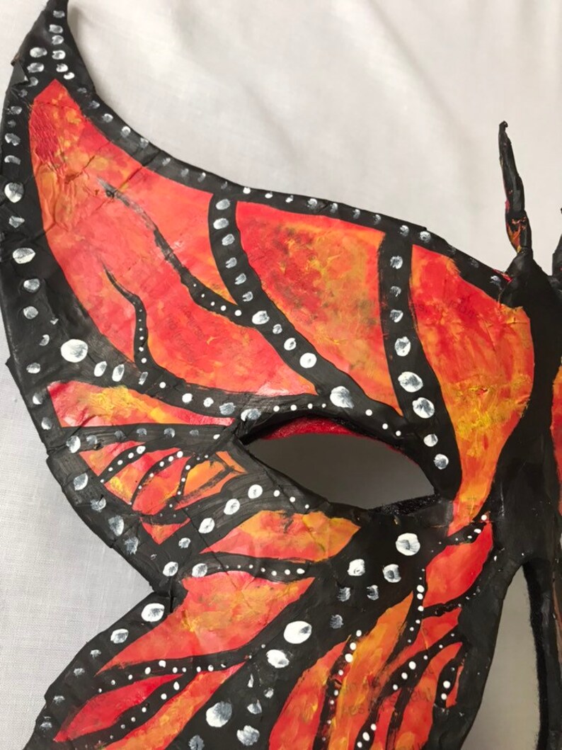 Queen Butterfly Masquerade Mask ~Festival ~Pride ~Ladies ~Mens ~summer ~costume ~cosplay ~mardi gras ~ spirit animal ~winged ~ fancy dress