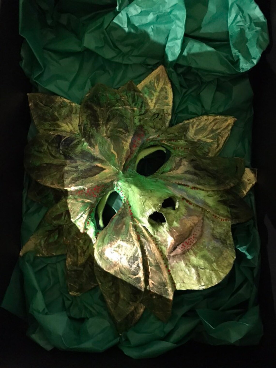 Green Man Pagan Woodland Mask Satyr Masquerade Festival Etsy