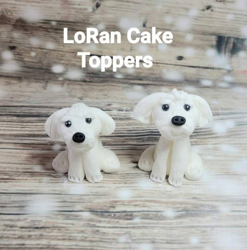 Handmade, edible, cake toppers, cake decoration, DOG birthday, woof image 8