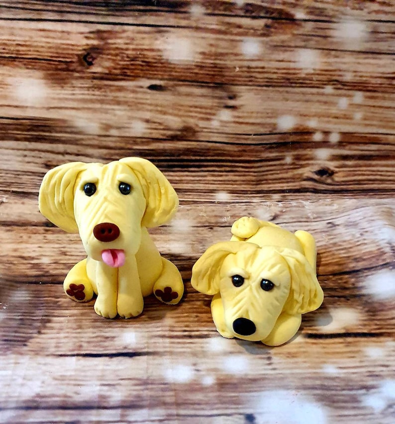 Handmade, edible, cake toppers, cake decoration, DOG birthday, woof 2 dogs