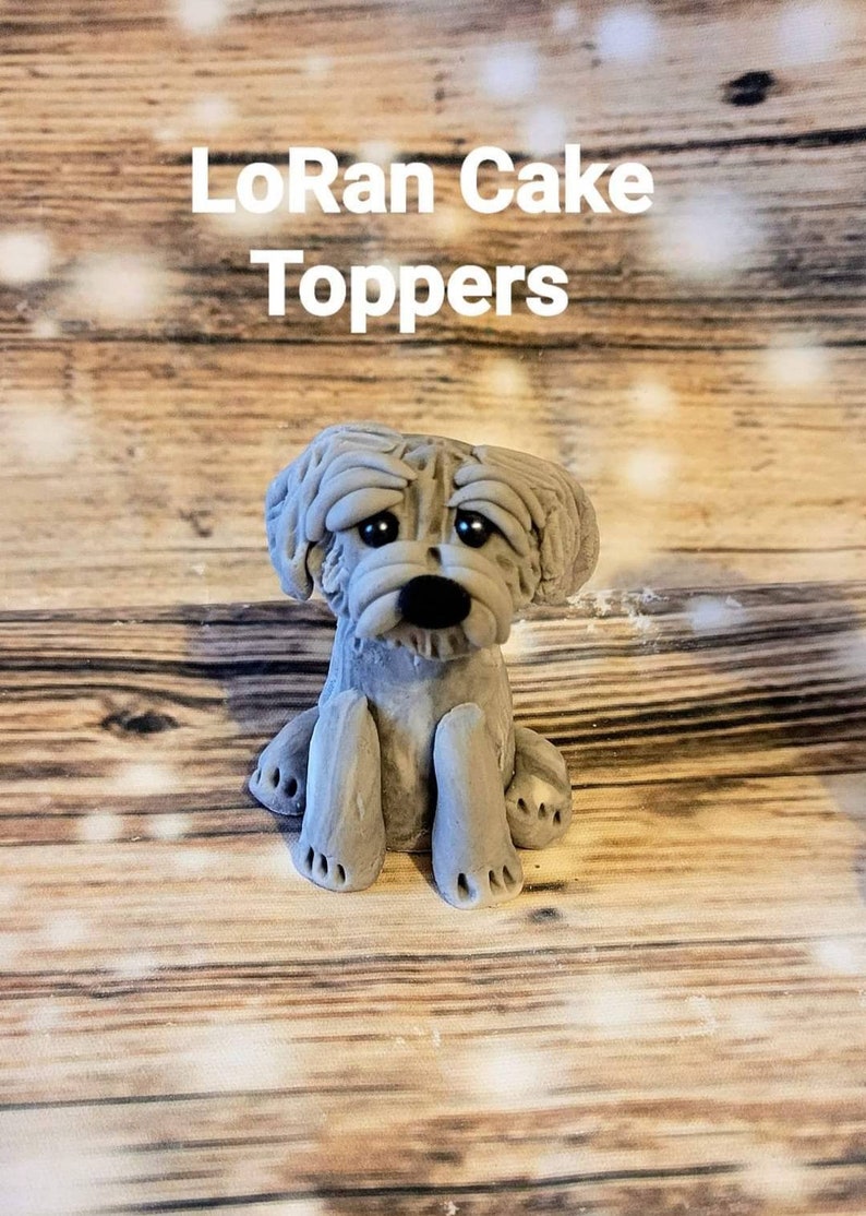 Handmade, edible, cake toppers, cake decoration, DOG birthday, woof image 7