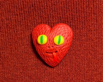 Reptilian Heart Pin