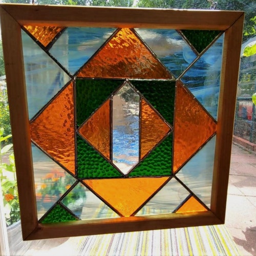 Stained Glass Window Hanging, H 13