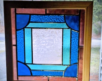 Blue and Aqua Window Hanging