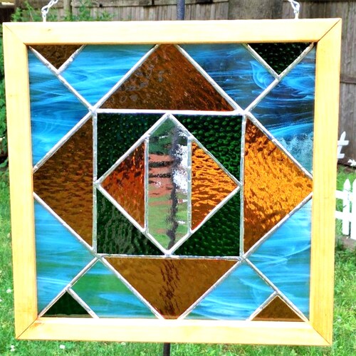 Stained Glass Window Hanging, H 13