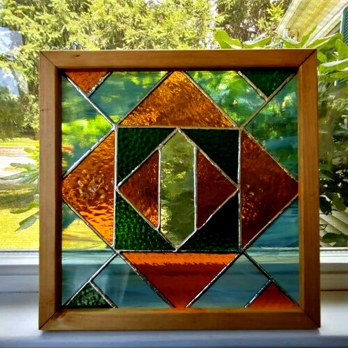 Stained Glass Window Hanging, H 13