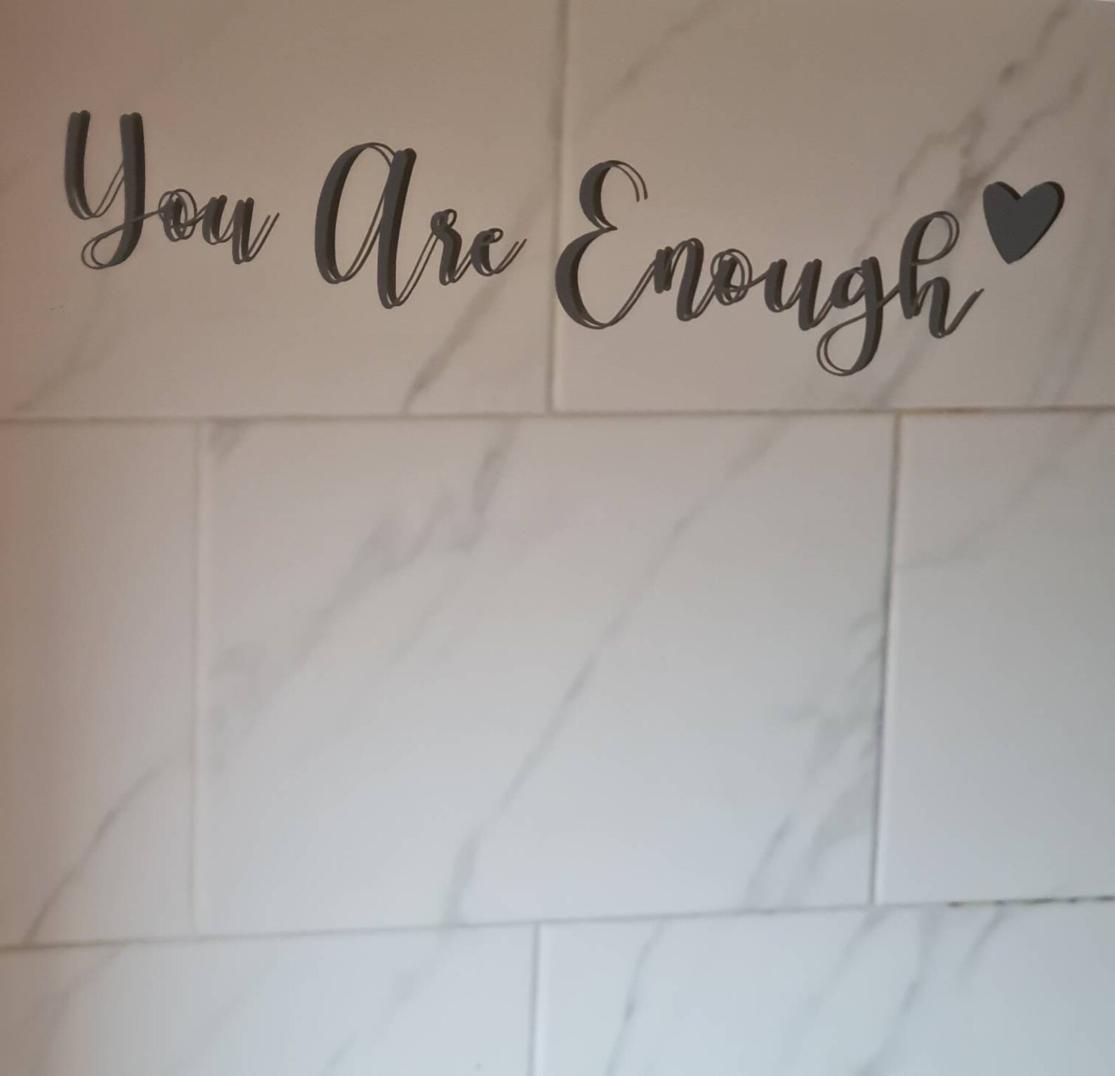 You are enough Mirror Sticker Mirror Decal Inspirational Etsy