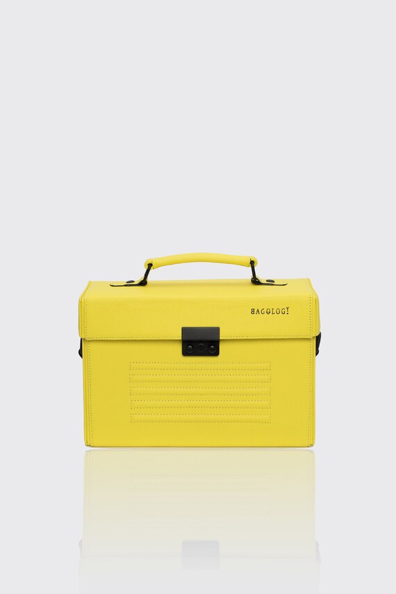 yellow briefcase