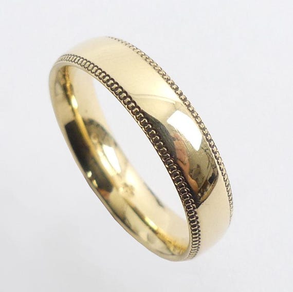 SOLID 18CT GOLD Wedding Ring Size T Birmingham 20… - image 1