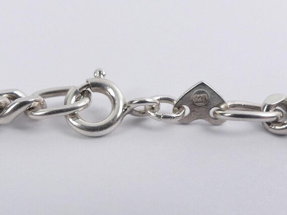 SOLID STERLING SILVER Flat Curb Link 51 Cm Chain … - image 3
