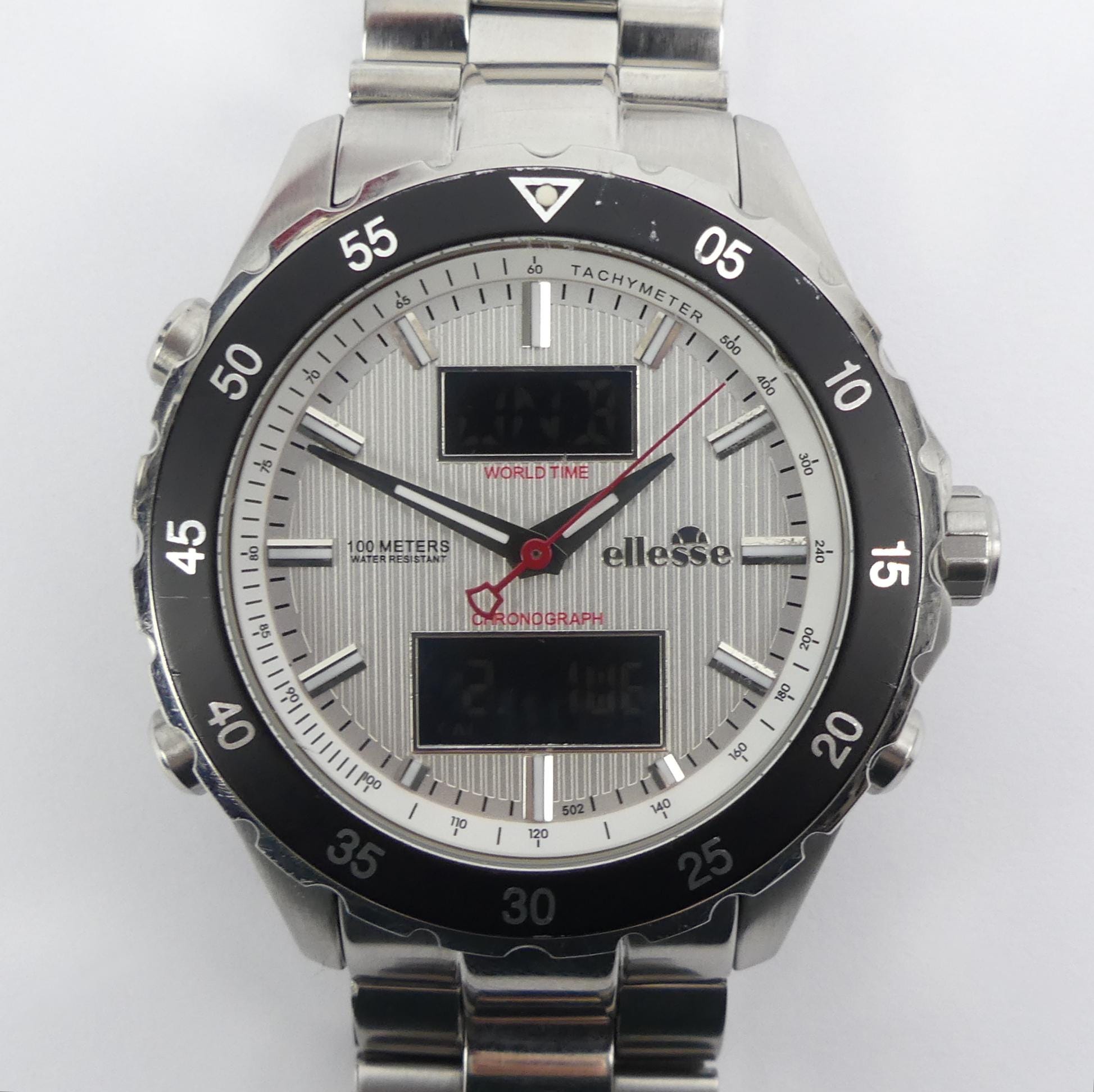 Montre Vintage Ellesse 503 Dame Bombée Multifonctions - Occasion Fonctionnelle