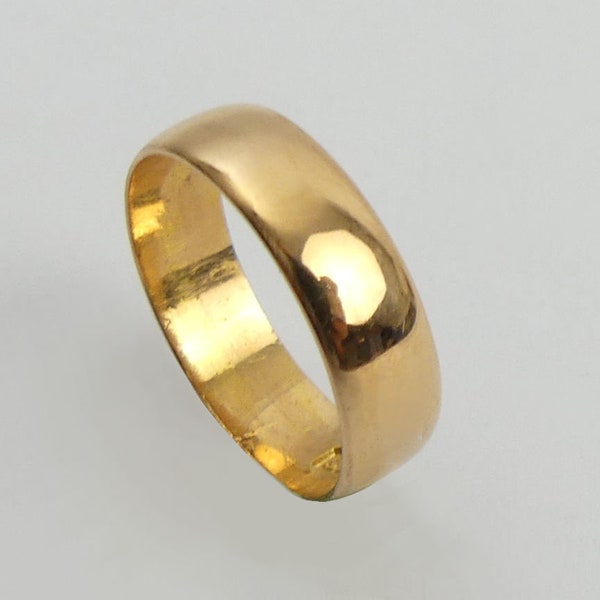 Antique 22ct Gold Wedding Ring Etsy UK