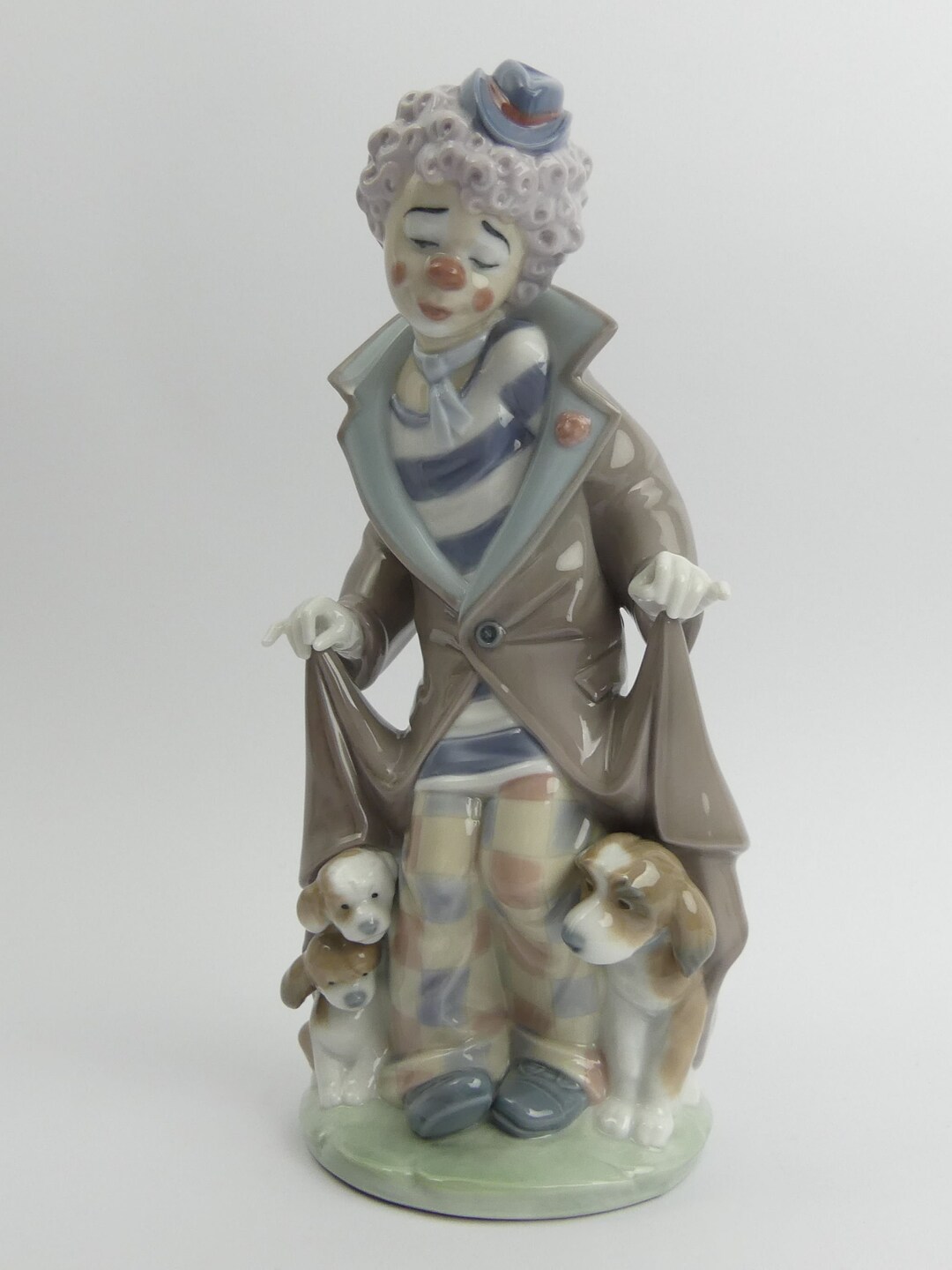 A LOVELY RETIRED Lladro Clown & Puppies Porcelain Figurine Etsy