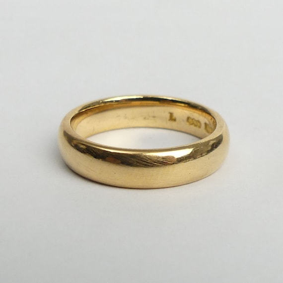 ANTIQUE 22CT GOLD Wedding Ring Size L Birmingham … - image 2