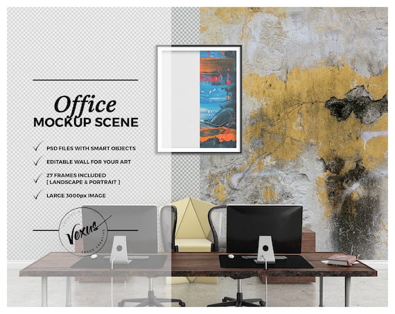 Wall Frame Mockup Office Blank Wall Mockup Empty Wall Frame Mockup Office Blank Wall Mockup Empty