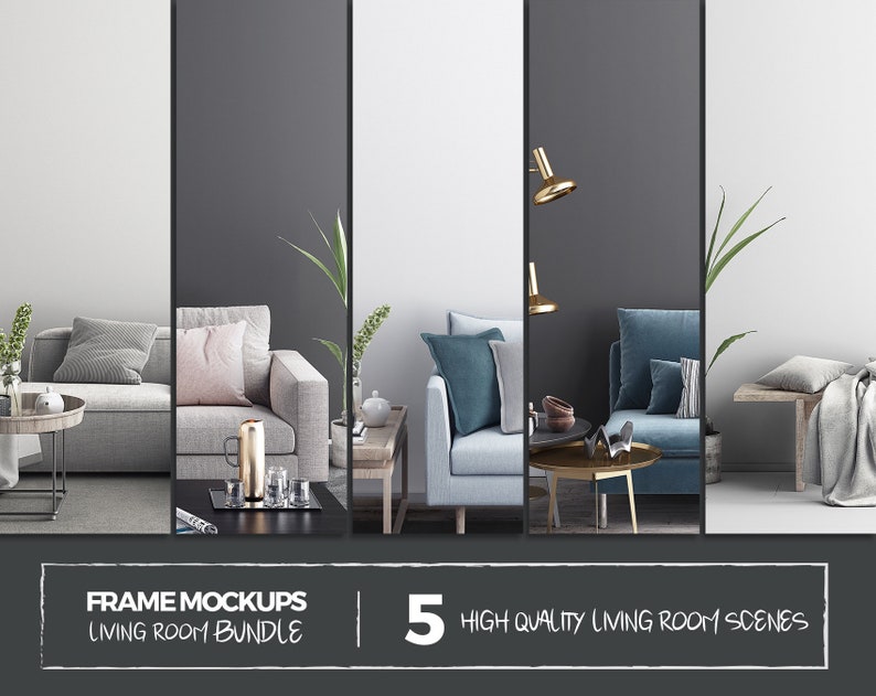 Download Living Room Mockups 5x7/8x8/8x10/11x14/A4 Frame Mockup | Etsy