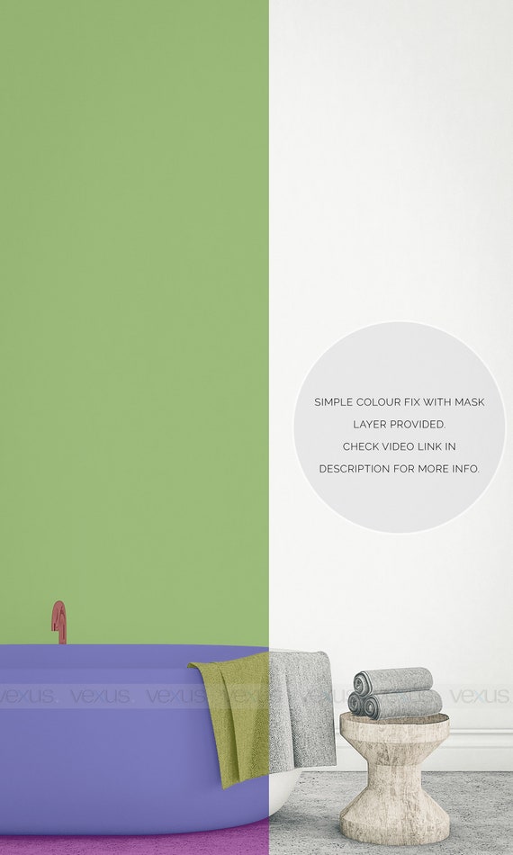 Bathroom Mockup 06 Scene Mock Up Wall Art Frame Mock Up Etsy