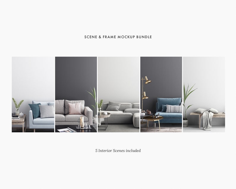 Living room frame mockups wall art japanese interior interior mockup minimal mockup living room blank wall scandinavian style