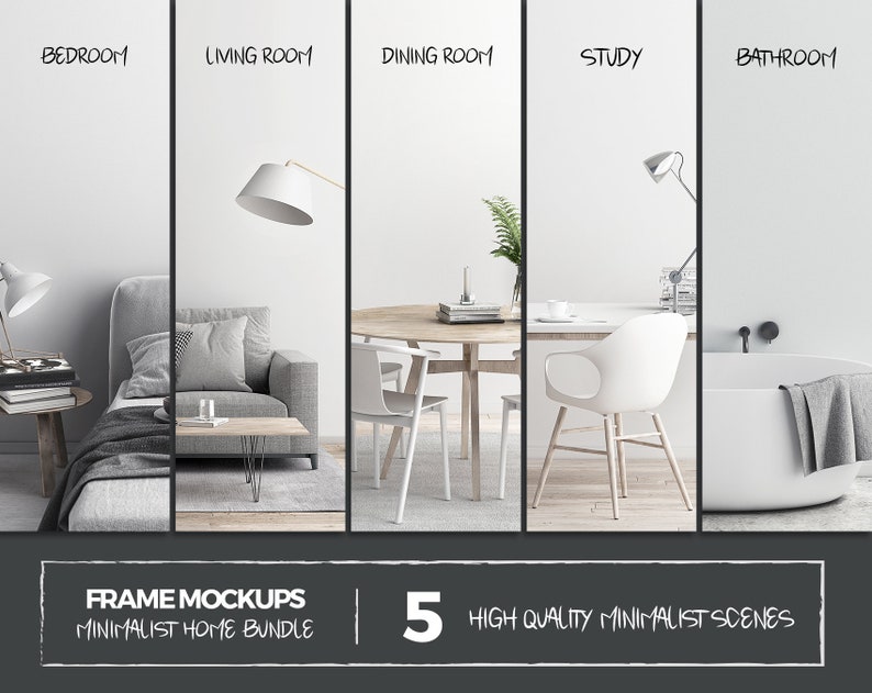 Download Minimalist Home Mockups 5x7/8x8/8x10/11x14/A4 Frame Mockup ...