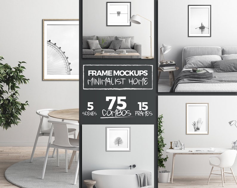 Download Minimalist Home Mockups 5x7/8x8/8x10/11x14/A4 Frame Mockup ...