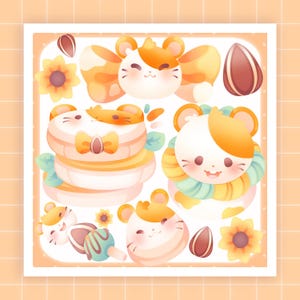 Hamtaro · Hamster Print · Cute Print · Mini Print