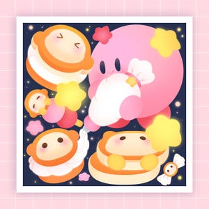 Waddle Dee Sweets · Kirby Print · Cute Print · Mini Print