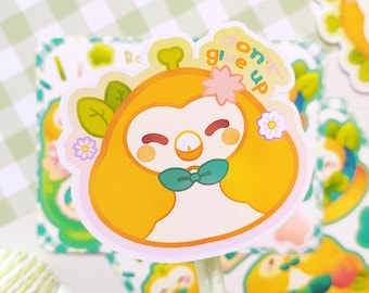 Rowlet Matte Vinyl Sticker · Waterproof