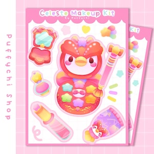 Collection Nuit étoilée · Stickers Animal Crossing · Stickers mignons · Feuille d'autocollants en vinyle