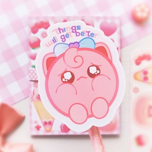 Jigglypuff Matte Vinyl Sticker · Waterproof