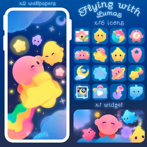 Flying with Lumas - Phone Wallpapers + Icons + Widget