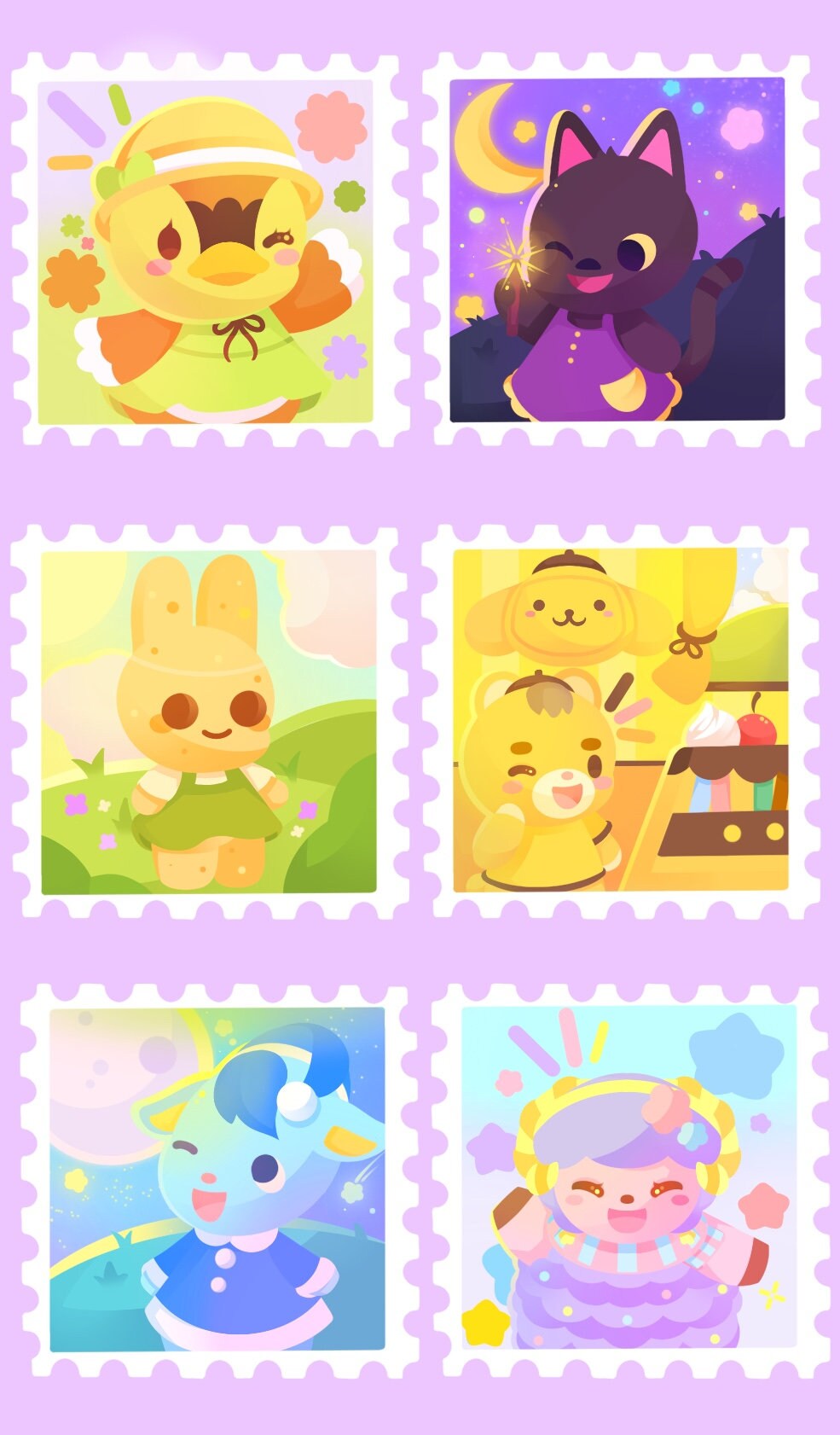 Animal Crossing Stamps Etsy