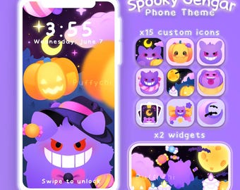 Gengar Assustador - Papéis de Parede para Celular + Ícones + Widget