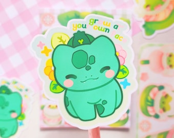 Bulbasaur Matte Vinyl Sticker · Waterproof