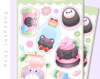 Magical Characters · Anime Stickers · Cute Stickers · Vinyl Sticker Sheet